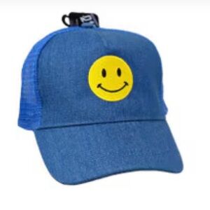 Blue Women’s Cap 🧢 with Smiley 😃 Face